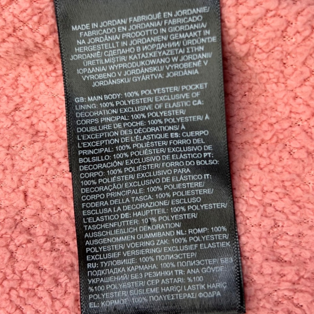 THE NORTH FACE Girl's XL Fleece Full Zip Hoodie Sherpa Outdoor Fuzzy Teddy Pink - Picture 10 of 16